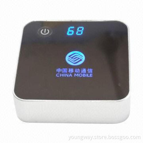 Mobile Power Bank, 8,400mAh Capacity, Sized 73 x 73 x 22mm with LED Light